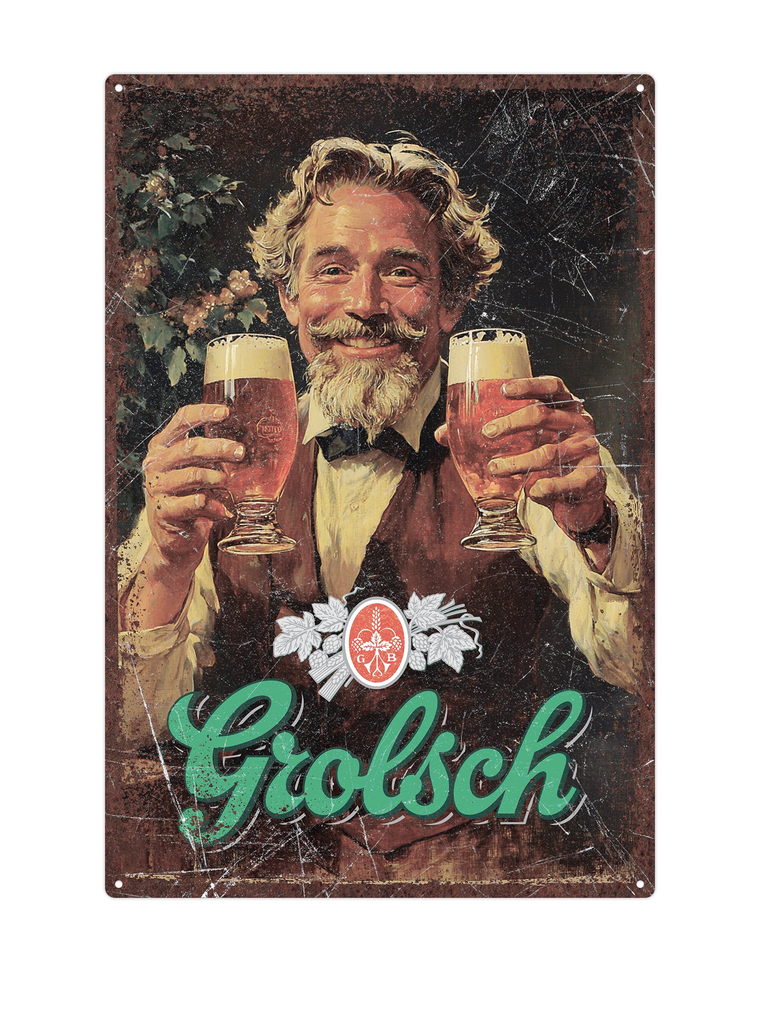 Grolsch Metalen Wandbord